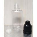 30 ml  Tropf-Flasche - PE - Deckelfarbe schwarz - mit Kindersicherung