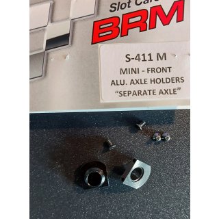 BRM Mini Achshalter vorne 90° für Einzelradaufhängung, Aluminium für Maßstab 1/24