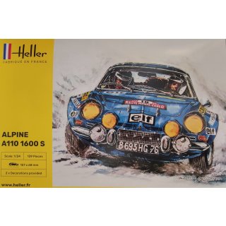 Heller Bausatz 1:24 Alpine A110 , 1600s Classic