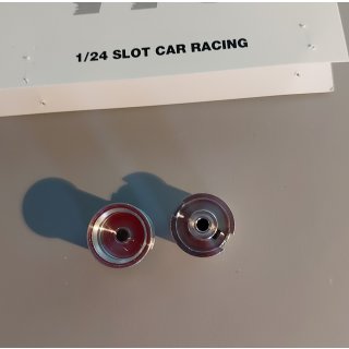 Felgen TTS hinten f.Slotcars Simca u.TCR sowie vorne u. hinten A112, 1:24 , (Aluminium)