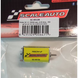 Scaleauto Motor SC-28, Tech-1, 25.000 U/12V Long Can