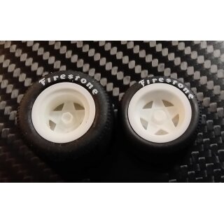 Slottec Felgeneinsätze Ferrari 512, Durchmesser 16 mm, vorne u. hinten