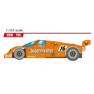 Slotcar 1:24 analog BRM 962CK No. 16  in Rennversion mit Metall-Chassis