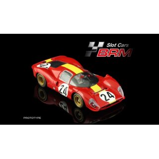 Slotcar Maßstab 1:24 analog BRM 330P4 No. 24 in Rennversion mit Metall-Chassis