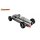Slotcar 1:24 analog Bausatz SCALEAUTO Typ D White Kit in Rennversion mit Metall-Chassis und Beklebungssatz
