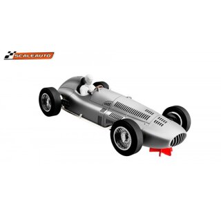 Slotcar 1:24 analog Bausatz SCALEAUTO W163 White Kit in Rennversion mit Metall-Chassis und Beklebungssatz