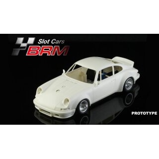 Slotcar Maßstab 1:24 analog Bausatz BRM 911 White Kit in Rennversion mit Metall-Chassis