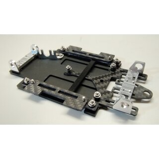 Schoeler Challenger LM Chassis, 2,5 mm Aluminium-Grundplatte eloxiert