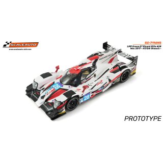 Slotcar Maßstab 1:24 analog SCALEAUTO LMP-07 No. 28 in Wettbewerbsversion LM1 mit Metall-Chassis