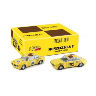 RevoSlot Slotcar 1:32 Analog Twin-Pack GTA Team Set, Collectors Box Edition mit 2 Fahrzeugen, Rennversion, Metall-Chassis