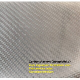 CFK - Carbon Platte ca. 100 x 50 x 0,20 mm